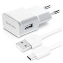Samsung Oryginalna Ładowarka sieciowa Samsung EP-TA50EWE 7.75W + Kabel USB-C EP-DW700CWE 1.5m biały