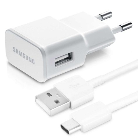 Samsung Oryginalna Ładowarka sieciowa Samsung EP-TA50EWE 7.75W + Kabel USB-C EP-DW700CWE 1.5m biały Samsung Oryginalna Ładowarka sieciowa Samsung EP-TA50EWE 7.75W + Kabel USB-C EP-DW700CWE 1.5m biały