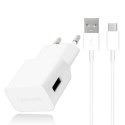 Samsung Oryginalna Ładowarka sieciowa Samsung EP-TA50EWE 7.75W + Kabel USB-C EP-DW700CWE 1.5m biały
