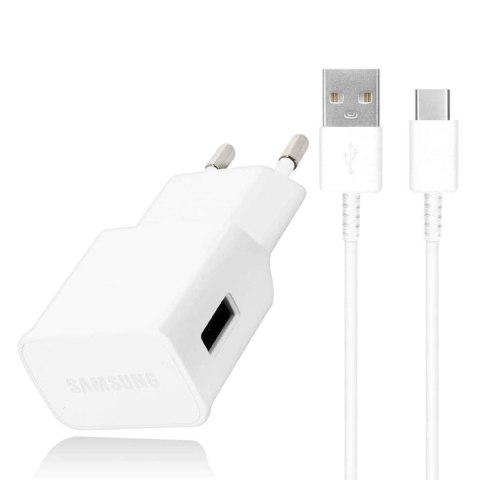 Samsung Oryginalna Ładowarka sieciowa Samsung EP-TA50EWE 7.75W + Kabel USB-C EP-DW700CWE 1.5m biały Samsung Oryginalna Ładowarka sieciowa Samsung EP-TA50EWE 7.75W + Kabel USB-C EP-DW700CWE 1.5m biały