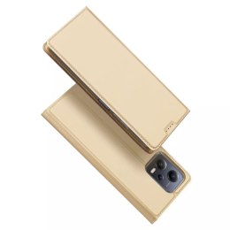 Dux Ducis Dux Ducis Skin Pro etui do Xiaomi Redmi Note 12 5G / Poco X5 5G pokrowiec z klapką portfel na kartę podstawka złote