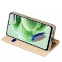Dux Ducis Dux Ducis Skin Pro etui do Xiaomi Redmi Note 12 5G / Poco X5 5G pokrowiec z klapką portfel na kartę podstawka złote