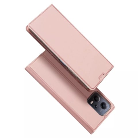 Dux Ducis Dux Ducis Skin Pro etui do Xiaomi Redmi Note 12 Pro / Poco X5 Pro 5G pokrowiec z klapką portfel na kartę podstawka różowe Dux Ducis Dux Ducis Skin Pro etui do Xiaomi Redmi Note 12 Pro / Poco X5 Pro 5G pokrowiec z klapką portfel na kartę podstawka różowe