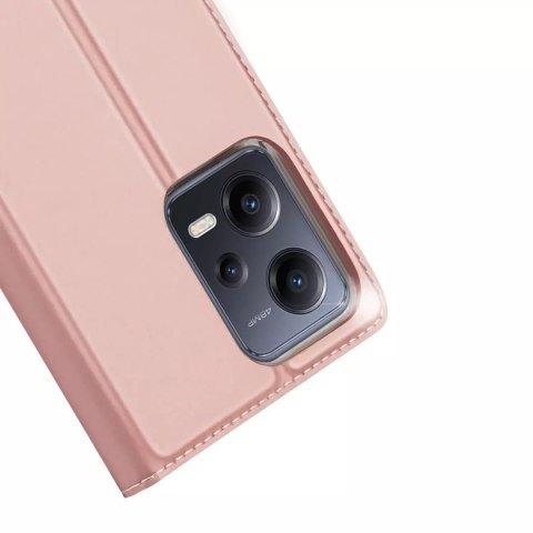 Dux Ducis Dux Ducis Skin Pro etui do Xiaomi Redmi Note 12 Pro / Poco X5 Pro 5G pokrowiec z klapką portfel na kartę podstawka różowe Dux Ducis Dux Ducis Skin Pro etui do Xiaomi Redmi Note 12 Pro / Poco X5 Pro 5G pokrowiec z klapką portfel na kartę podstawka różowe