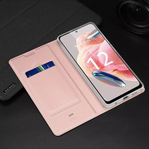 Dux Ducis Dux Ducis Skin Pro etui do Xiaomi Redmi Note 12 pokrowiec z klapką portfel na kartę podstawka czarne Dux Ducis Dux Ducis Skin Pro etui do Xiaomi Redmi Note 12 pokrowiec z klapką portfel na kartę podstawka czarne