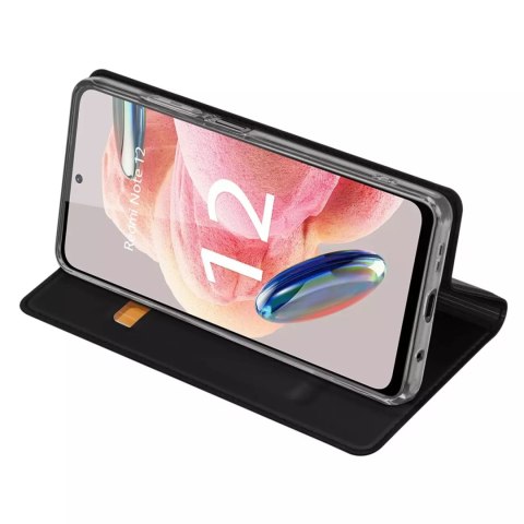 Dux Ducis Dux Ducis Skin Pro etui do Xiaomi Redmi Note 12 pokrowiec z klapką portfel na kartę podstawka czarne Dux Ducis Dux Ducis Skin Pro etui do Xiaomi Redmi Note 12 pokrowiec z klapką portfel na kartę podstawka czarne