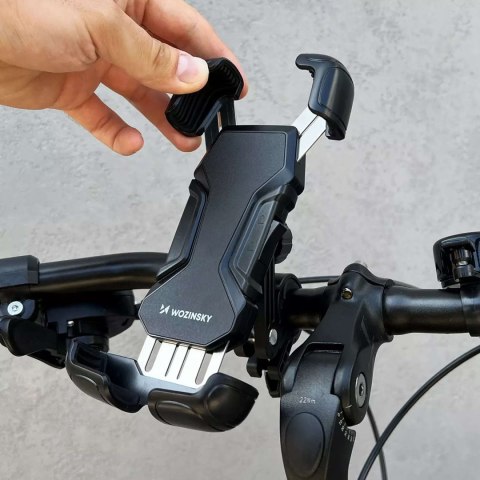Wozinsky Uchwyt rowerowy Wozinsky mocny na telefon na kierownicę roweru, motocykla, hulajnogi WBHBK6 Czarny Wozinsky Uchwyt rowerowy Wozinsky mocny na telefon na kierownicę roweru, motocykla, hulajnogi WBHBK6 Czarny