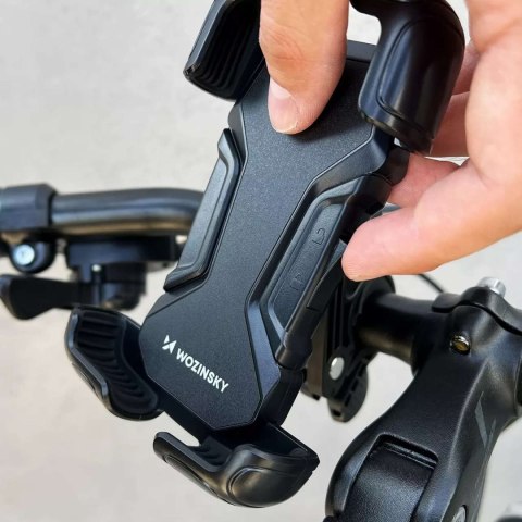 Wozinsky Uchwyt rowerowy Wozinsky mocny na telefon na kierownicę roweru, motocykla, hulajnogi WBHBK6 Czarny Wozinsky Uchwyt rowerowy Wozinsky mocny na telefon na kierownicę roweru, motocykla, hulajnogi WBHBK6 Czarny