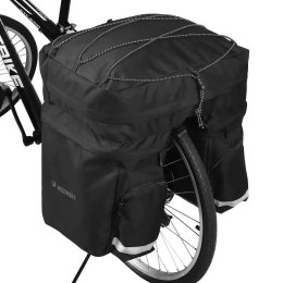 Wozinsky Wozinsky pojemna torba rowerowa 60 l na bagażnik (osłona przeciwdeszczowa w zestawie) czarny (WBB13BK)