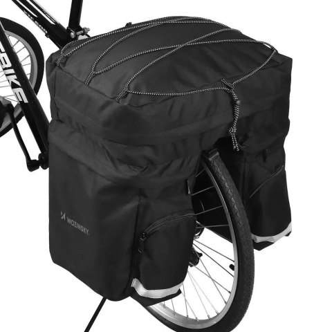 Wozinsky Wozinsky pojemna torba rowerowa 60 l na bagażnik (osłona przeciwdeszczowa w zestawie) czarny (WBB13BK) Wozinsky Wozinsky pojemna torba rowerowa 60 l na bagażnik (osłona przeciwdeszczowa w zestawie) czarny (WBB13BK)