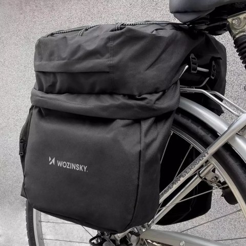 Wozinsky Wozinsky pojemna torba rowerowa 60 l na bagażnik (osłona przeciwdeszczowa w zestawie) czarny (WBB13BK) Wozinsky Wozinsky pojemna torba rowerowa 60 l na bagażnik (osłona przeciwdeszczowa w zestawie) czarny (WBB13BK)