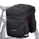 Wozinsky Wozinsky pojemna torba rowerowa 60 l na bagażnik (osłona przeciwdeszczowa w zestawie) czarny (WBB13BK)