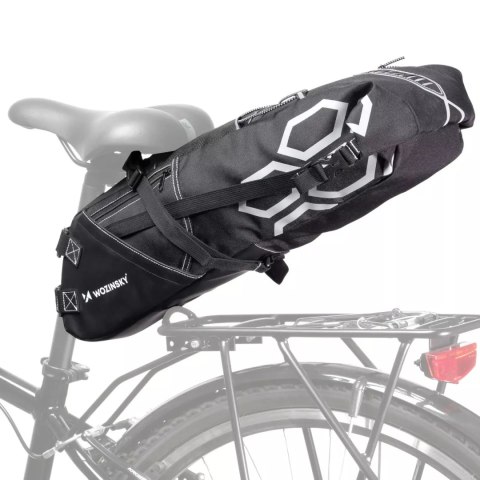 Wozinsky Wozinsky pojemna torba rowerowa pod siodełko torba podsiodłowa duża 12 l czarny (WBB9BK) Wozinsky Wozinsky pojemna torba rowerowa pod siodełko torba podsiodłowa duża 12 l czarny (WBB9BK)