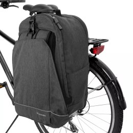 Wozinsky Wozinsky torba rowerowa na bagażnik plecak rowerowy ze stelażem 2w1 30l czarny (WBB33BK)