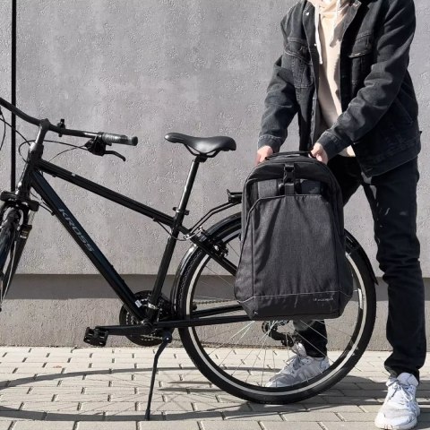 Wozinsky Wozinsky torba rowerowa na bagażnik plecak rowerowy ze stelażem 2w1 30l czarny (WBB33BK) Wozinsky Wozinsky torba rowerowa na bagażnik plecak rowerowy ze stelażem 2w1 30l czarny (WBB33BK)