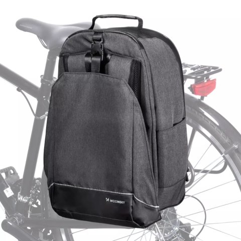 Wozinsky Wozinsky torba rowerowa na bagażnik plecak rowerowy ze stelażem 2w1 30l czarny (WBB33BK) Wozinsky Wozinsky torba rowerowa na bagażnik plecak rowerowy ze stelażem 2w1 30l czarny (WBB33BK)