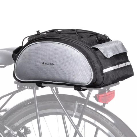 Wozinsky Wozinsky torba rowerowa na bagażnik z paskiem na ramię 13l czarna (WBB1BK) Wozinsky Wozinsky torba rowerowa na bagażnik z paskiem na ramię 13l czarna (WBB1BK)