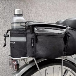 Wozinsky Wozinsky torba rowerowa na bagażnik z paskiem na ramię 6l czarny (WBB3BK)