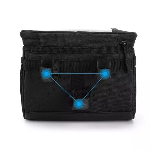 Wozinsky Wozinsky torba rowerowa na kierownicę z etui na telefon 2 l czarny (WBB12BK) Wozinsky Wozinsky torba rowerowa na kierownicę z etui na telefon 2 l czarny (WBB12BK)