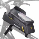 Wozinsky Wozinsky torba rowerowa na ramę z etui na telefon 1l czarny (WBB25BK)