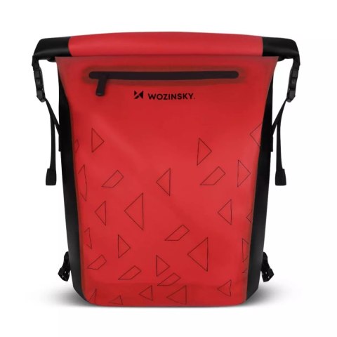 Wozinsky Wozinsky wodoodporny plecak na bagażnik rowerowy torba rowerowa 2w1 23l czerwony (WBB31RE) Wozinsky Wozinsky wodoodporny plecak na bagażnik rowerowy torba rowerowa 2w1 23l czerwony (WBB31RE)