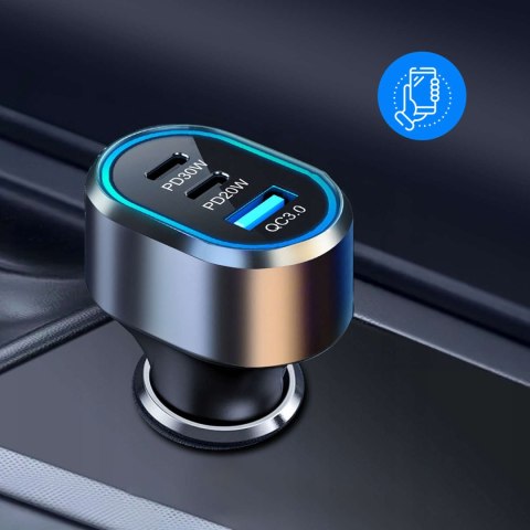Marka niezdefiniowana Ładowarka samochodowa rozdzielacz 100W mocna 6xUSB do telefonu laptopa tabletu z 6 portami C79ACC USB-C Czarna Marka niezdefiniowana Ładowarka samochodowa rozdzielacz 100W mocna 6xUSB do telefonu laptopa tabletu z 6 portami C79ACC USB-C Czarna
