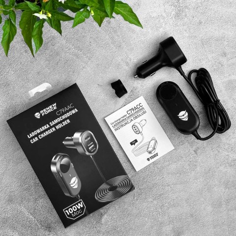 Marka niezdefiniowana Ładowarka samochodowa rozdzielacz 100W mocna 6xUSB do telefonu laptopa tabletu z 6 portami C79ACC USB-C Czarna Marka niezdefiniowana Ładowarka samochodowa rozdzielacz 100W mocna 6xUSB do telefonu laptopa tabletu z 6 portami C79ACC USB-C Czarna