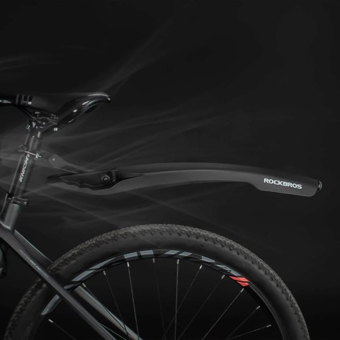 RockBros Błotniki rowerowe Rockbros DNB8001BK Przód Tył komplet 2szt. na rower światło światełko LED czarne RockBros Błotniki rowerowe Rockbros DNB8001BK Przód Tył komplet 2szt. na rower światło światełko LED czarne