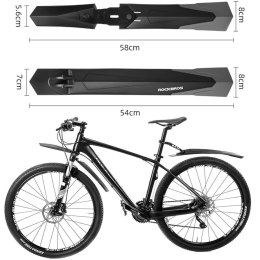 RockBros Błotniki rowerowe Rockbros WS1001BK Przód Tył komplet 2szt. na rower czarne