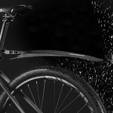 RockBros Błotniki rowerowe Rockbros WS1001BK Przód Tył komplet 2szt. na rower czarne RockBros Błotniki rowerowe Rockbros WS1001BK Przód Tył komplet 2szt. na rower czarne