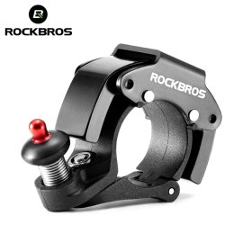 RockBros Dzwonek rowerowy do roweru uniwersalny RockBros Big Ring aluminiowy mocny na kierownicę 100dB wodoodporny czarny