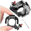 RockBros Dzwonek rowerowy do roweru uniwersalny RockBros Big Ring aluminiowy mocny na kierownicę 100dB wodoodporny czarny
