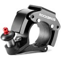 RockBros Dzwonek rowerowy do roweru uniwersalny RockBros Big Ring aluminiowy mocny na kierownicę 100dB wodoodporny czarny