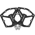 RockBros Pedały do roweru rowerowe platformowe RockBros K203-BK metalowe MTB komplet 2szt Czarne