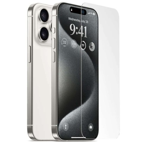 Tech-Protect 2x Szkło hartowane na ekran + szkło na obiektyw do Apple iPhone 15 Pro zestaw szkieł ochronnych Clear Set Tech-Protect 2x Szkło hartowane na ekran + szkło na obiektyw do Apple iPhone 15 Pro zestaw szkieł ochronnych Clear Set