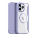 Dux Ducis Etui Dux Ducis Skin X Pro do Apple iPhone 15 Pro Max magnetyczny pokrowiec MagSafe z klapką - fioletowe