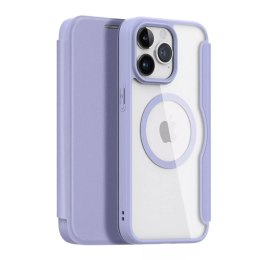 Dux Ducis Etui Dux Ducis Skin X Pro do Apple iPhone 15 Pro Max magnetyczny pokrowiec MagSafe z klapką - fioletowe