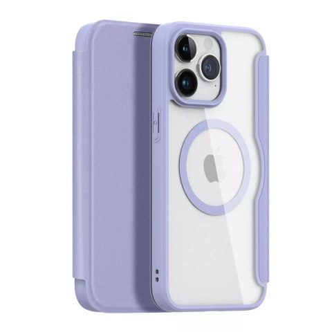 Dux Ducis Etui Dux Ducis Skin X Pro do Apple iPhone 15 Pro Max magnetyczny pokrowiec MagSafe z klapką - fioletowe Dux Ducis Etui Dux Ducis Skin X Pro do Apple iPhone 15 Pro Max magnetyczny pokrowiec MagSafe z klapką - fioletowe