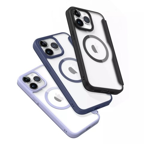 Dux Ducis Etui Dux Ducis Skin X Pro do Apple iPhone 15 Pro Max magnetyczny pokrowiec MagSafe z klapką - fioletowe Dux Ducis Etui Dux Ducis Skin X Pro do Apple iPhone 15 Pro Max magnetyczny pokrowiec MagSafe z klapką - fioletowe