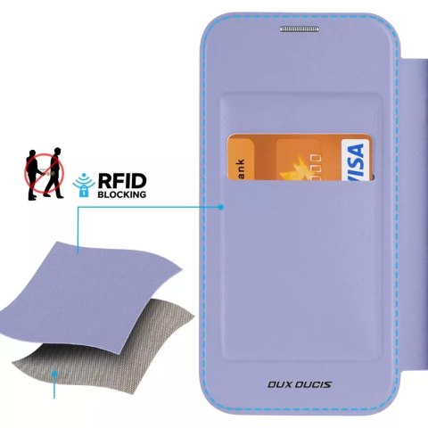 Dux Ducis Etui Dux Ducis Skin X Pro do Apple iPhone 15 Pro Max magnetyczny pokrowiec MagSafe z klapką - fioletowe Dux Ducis Etui Dux Ducis Skin X Pro do Apple iPhone 15 Pro Max magnetyczny pokrowiec MagSafe z klapką - fioletowe