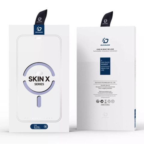 Dux Ducis Etui Dux Ducis Skin X Pro do Apple iPhone 15 Pro Max magnetyczny pokrowiec MagSafe z klapką - fioletowe Dux Ducis Etui Dux Ducis Skin X Pro do Apple iPhone 15 Pro Max magnetyczny pokrowiec MagSafe z klapką - fioletowe