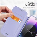 Dux Ducis Etui Dux Ducis Skin X Pro do Apple iPhone 15 Pro Max magnetyczny pokrowiec MagSafe z klapką - fioletowe