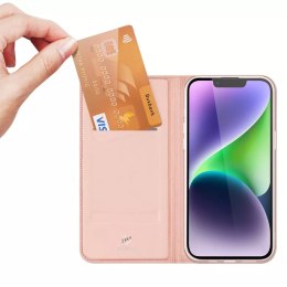 Dux Ducis Etui do iPhone 15 Plus pokrowiec z klapką i portfelem Dux Ducis Skin Pro - różowe