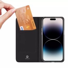 Dux Ducis Etui do iPhone 15 Pro pokrowiec z klapką i portfelem Dux Ducis Skin Pro - czarne