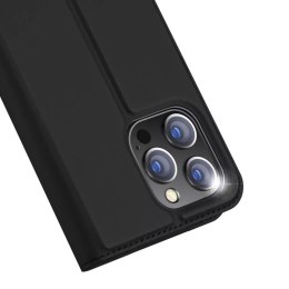 Dux Ducis Etui do iPhone 15 Pro pokrowiec z klapką i portfelem Dux Ducis Skin Pro - czarne
