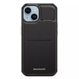 Dux Ducis Etui portfel z podstawką 3w1 do iPhone 15 MagSafe blokada RFID Dux Ducis Rafi Mag - czarne