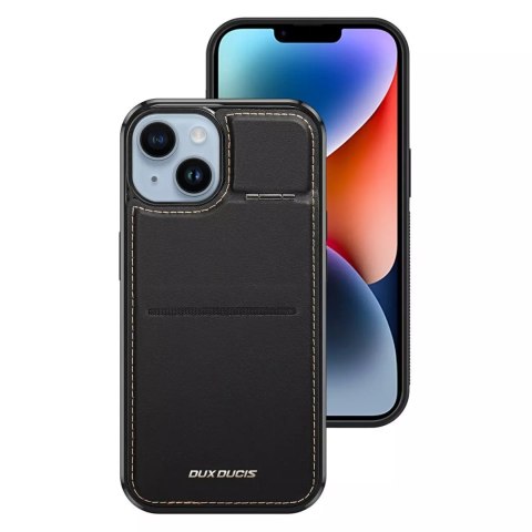 Dux Ducis Etui portfel z podstawką 3w1 do iPhone 15 MagSafe blokada RFID Dux Ducis Rafi Mag - czarne Dux Ducis Etui portfel z podstawką 3w1 do iPhone 15 MagSafe blokada RFID Dux Ducis Rafi Mag - czarne