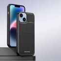 Dux Ducis Etui portfel z podstawką 3w1 do iPhone 15 MagSafe blokada RFID Dux Ducis Rafi Mag - czarne